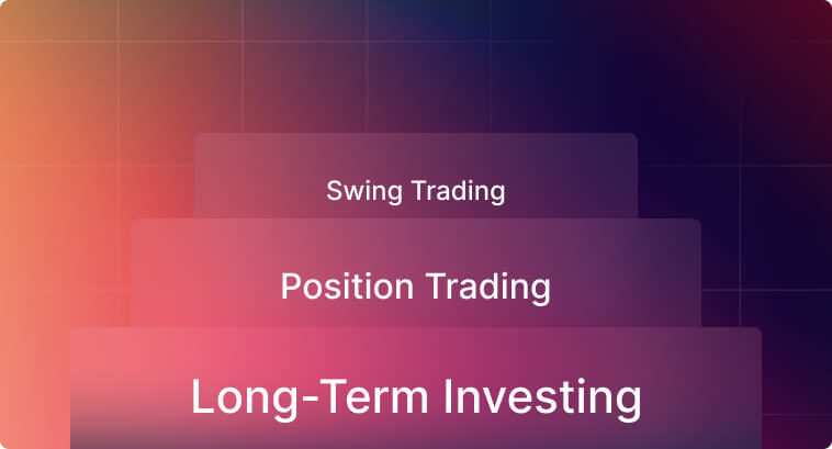 Three trading styles: Swing Trading, Position Trading, Long-Term Investing